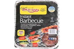 ASA® Bar Be Quick Disposable Instant Barbecue - Instant BBQ Light Charcoal - Easy to Use - Ideal for Garden Barbecues, Outdoor Parties, Picnic & Camping Grill - Burns up to 1 Hour - 500g
