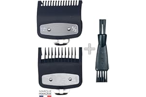 SABOT TONDEUSE POUR DÉGRADÉ - SABOT TONDEUSE WAHL PEIGNE TONDEUSE, SABOTS POUR TONDEUSES (Sabot 1.5 + 3mm + Brosse)