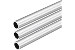 DMiotech 3pz (15mm OD x 12mm ID) Tubo Tondo in Alluminio 6063 Lunghezza 300mm Tubazione Industriale per Costruzione di Telai Macchinari Progetti Fai Da Te