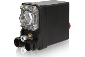 Vertikal enkelhåls monteringstryckomkopplare luftkompressor tryckomkopplingsventil 380V 75~175psi för luftkompressor