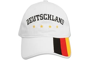 IDM Cap Deutschland, Mütze Deutschland, Germany, weiß 4 Sterne
