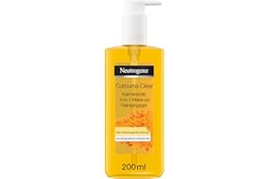 Neutrogena Curcuma Clear Nettoyant visage apaisant 3 en 1 Gel démaquillant 200 ml
