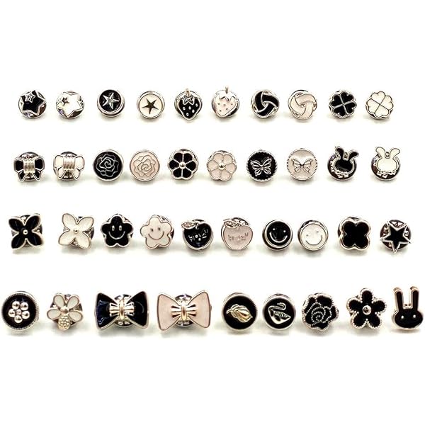 50 Boutons Brochés Réutilisables - Sécurité Vêtements Femme