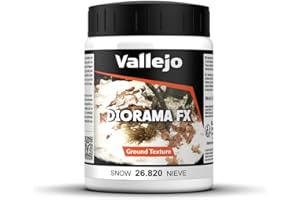 Vallejo Weathering Effects Pintura Acrílica Nieve Acabado Realista, 200ml. para Simular Texturas de Barro u Oxido para Modelismo