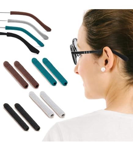 10 Paia Di Cuscinetti Auricolari Per Occhiali - Antiscivolo, In Silicone Morbido - Foto 11