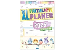 TRÖTSCH - Großbildkalender "XL Familienplaner 2026" | mit 6 Spalten : Wandkalender
