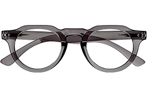 OPULIZE RIO Lunettes de Lecture Anti-Lumière Bleue - Monture Partie Supérieure Droite - Hommes Femmes - Charnières à Ressort - B53