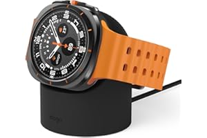 ‎ELAGO Elago Stojak na ładowarkę do Samsung Galaxy Watch 7/7 Ultra, 6/6 Classic, 5/5 Pro [40/43/44/45/47mm], tryb szafki nocnej, zarządzanie kablami (kabel do ładowania nie wchodzi w zakres dostawy), czarny