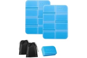 RUTBUE Foldable Outdoor Seat Cushion Pack 4 Pads Children Adults Waterproof Thermal Portable Mat Playground Garden Stadium Hunting Camping Hiking Picnic Sports Leisure Activities Sleeping Bags Mattresses