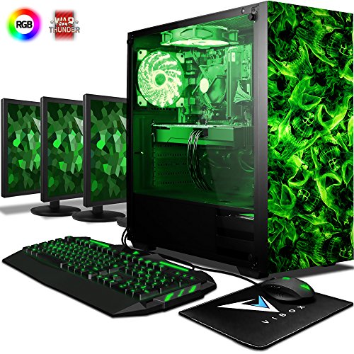 VIBOX Killstreak GMR780-425 Gaming PC Ordenador de sobremesa con Cup n de Juego 3X Triple 22 HD Monitor 4 3GHz Ryzen 8-Core GeForce GTX 1080 32GB DDR4 RAM 1TB HDD-SSD Sin OS VIBOX Killstreak GMR780-425 Gaming PC Ordenador de sobremesa con Cup n de Juego 3X Triple 22 HD Monitor 4 3GHz Ryzen 8-Core GeForce GTX 1080 32GB DDR4 RAM 1TB HDD-SSD Sin OS