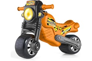 M MOLTO MOLTO | Moto correpasillos Molto Cross Naranja | Moto Corre Pasillos Todo Terreno | Juguetes Infantiles Seguros y Resistentes | Fomenta el Sano Desarrollo de Niños y Niñas | De 18 a 36 Meses