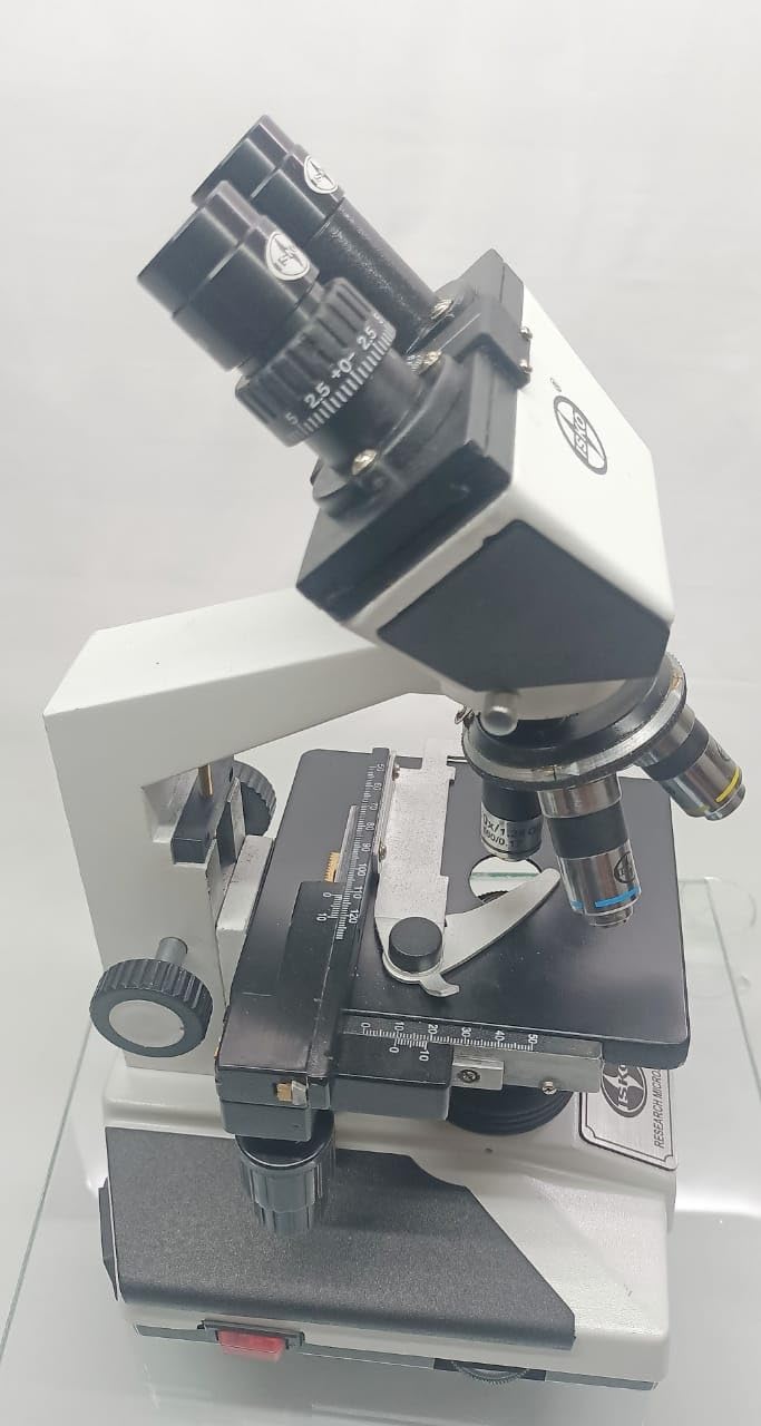 ISKO® Compound Binocular Microscope Review: 40X-2000X Magnification, Brightfield, Tungsten Illumination, Abbe Condenser, Mechanical Stage with 50 Plain Slides and 5 Prepared Slides