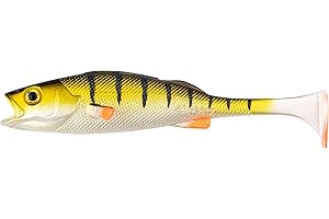 LMAB KØFI Perch Shad - Tout Tailles et Couleurs - leurre Souple - 7, 11, 14, 18 & 23 cm, leurre Peche, shad leurre Souple, leurre carnassier