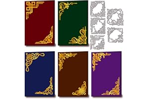 ‎GLOBLELAND GLOBLELAND Fensterrahmen Ecken Stanzformen Für Die Kartenherstellung, Blumen Spitzen Eckenstanzungen, Prägeschablonen Aus Karbonstahl, Vorlage Für DIY, Scrapbooking, Album, Basteldekoration