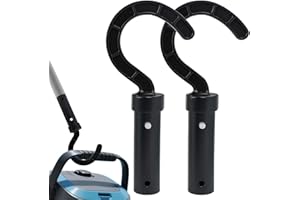 coalwop Lot de 2 Crochet pour Robot de Piscine – Crochets pour Poteaux, Universel pour Tous Robots, Accessoires pour Perches Téléscopiques, Crochet de Nettoyage de Piscine