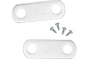 POSTER PALOOZA 0" Depth Flat Offset Mounting Canvas Clips for Picture Framing Pack of 100 Plus #6 X 3/8" Pan-Head Screws Included