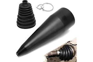 IIRC Achsmanschette Universal, Antriebswellenmanschette mit Metallschellen, Achsmanschette zum Kleben, Achsmanschetten Faltenbalg, Schwarz