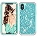 Produktbild iPhone XR/XS /XS Max Hülle (6.1/5.8/6.5 Zoll), TPulling TPU Stoßfunkeln Sparkle Glitzerpatch Sterne Bling Fall Abdeckung Haut für iPhone XR/XS /XS Max (Blau, XR)