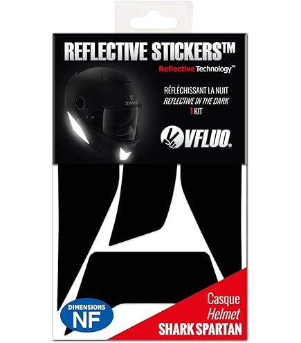 20 Stück Reflektierende Aufkleber Für Motorradhelm - Schwarz Retro Reflektorstreifen