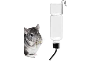 VANSTART Distributeur d'eau pour Animaux De Compagnie Bouteilles d'eau De Lapin Suspendues Fontaine À Eau Potable Hamster Distributeur d'eau Automatique pour Cochons d'Inde, Hamsters, Lapins, Furets 350 ML