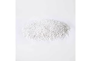 S4G Decorative Stones for Garden bags 10 kg | Greek Snow - White Thassos Marble Gravel. Gravel Thasos Snow-White is a natural stone in white with flecks shimmering in the sun. (10, 8-16 mm)