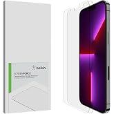 Belkin iPhone 14 Plus, iPhone 13 Pro Max 2 Pack Screensaver TemperedGlass, Easy with Included Guide Stickers