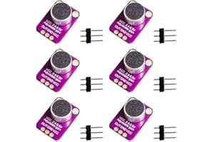 Kaimeilai Amplificatore per Microfono Electret, 6 Pezzi GY-MAX4466 Sensore di Breakout Modulo Guadagno Regolabile, modulo MAX4466 con Guadagno Regolabile per Arduino e Raspberry Pi