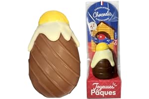 CHOCODIC CHOCOLAT DE PAQUES - LOT DE 2 OEUFS COQUE EN CHOCOLAT - GOURMANDISES DE PAQUES