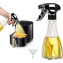 Bottiglia Spray Per Olio 180ml In Vetro | Dispenser A Pompa Manuale | Per Friggitrice Ad Aria E Insalate - Foto 8