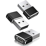 Adattatore USB C Femmina a USB Maschio (3 Pezzi), Connettore Cavo Caricatore Tipo C a USB A per iPhone 11 12 Mini Pro Max, Ai