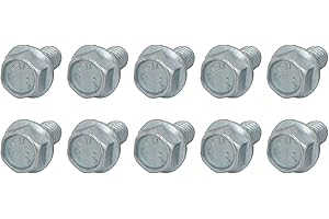 METALLIXITY Flangiato Esagonale Testa Bulloni (5/16-18 x 5/8") 20pz, Esagonali Seghettati Flangia Bullone Carbonio Acciaio Vite - per Casa Costruzione Ferramenta Fissaggi