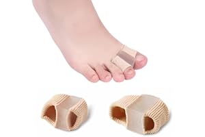 HFYMXNB 2Pcs Férula de Gel para los Dedos del Pie,Prótesis de Juanetes para Dedo en Martillo, Almohadillas de Gel Corrector de Dedo en Martillo y Alisador para Aliviar la Presión del Pie