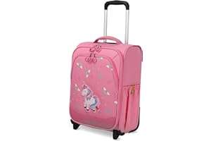 Travelite Kinderkoffer mit 2 Rollen für Mini-Weltentdecker, Handgepäck Kindertrolley MINIMOVER aus recyceltem Polyester, 44 cm, 1,9 kg