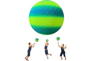 ARVOV PVC Bouncy Kickball, Regenbogen Ball, Kinder Spielball, Wasserball Fußball, Strandball für Indoor Outdoor 8,5-Zoll