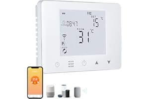 Dogepro Cronotermostato Termostato WiFi per caldaia gas/acqua, Termostato Smart da Parete Intelligente compatibile con Alexa e Google, Funzione Programmabile