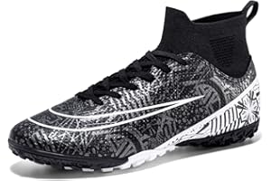 IFIKK Unisex Fußballschuhe Herren High Top Jugend Trainingsschuhe Professionelle Outdoor Fußballschuhe Herren Fußballschuhe