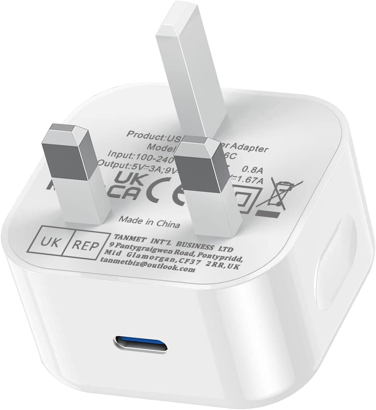 UGKENT USB C Plug for iPhone 17 16 Charger,New i 15 Type C Fast Charging Plug Adaptor UK 25W USBC Port Super Quick Charge Compatible with i Phone 17 Pro Max Air 16e 16 Plus 16 Pro Max 15 14 13 12 11