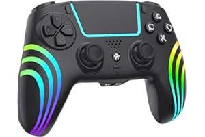 GENERIC Mando Inalámbrico para PS5, Controlador para PS5, con Panel Táctil, Turbo, Hall Joystick, Vibración y Seis Ejes, Clavija de Audio, Mando para PS5/Pro/Slim/PC