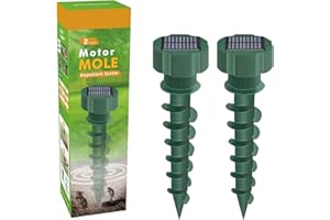 ÖTTRI Maulwurf Vertreiber Wühlmausschreck 2er Pack | EFFEKTIVE Schädlingsabwehr durch innovatives Ultraschallverfahren | SOLAR Maulwurfschreck Chemiefrei und sicher für Ihr Zuhause