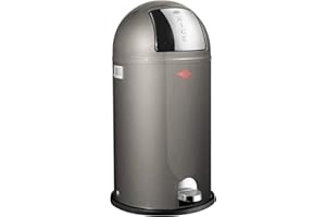 WESCO 2522 Kickboy pojemnik na odpady, metalowy, grafitowy, 40 l