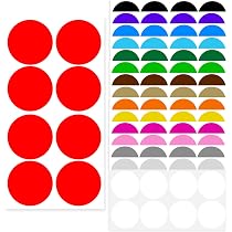 3000Pcs Gomettes Gommette Autocollante Ronde Autocollantes étiquette Ronde Autocollant de couleur étiquettes Rondes Autocollantes Pour Fournitures de Bureau à Domicile
