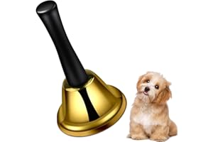 ATENNY Hand Bell - Metal Jingle Bell for School, Wedding, Family Party, Christmas