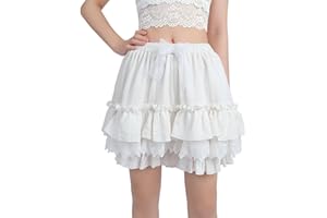 Fiamll Bloomer victorien mignon pantalon bouffant multicouche à volants pantalon de sécurité sous-vêtements leggings