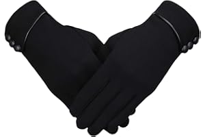 Bequemer Laden Damen Winter Warm Touchscreen Handschuhe Winterhandschuhe mit Fleece Gefütterte and Knopfdekoration