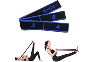 JJUNLIM Bandes de Boucle d'exercice Bandes Latines Extensibles 15-20 kg Bandes élastiques de Yoga Pilates Résistance Fitness Bandes de Formation de Danse élastique Gymnastique