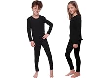 Outland Children's Thermal Set Lightweight Ultra Soft Fleece Interior, Vest and Long Johns