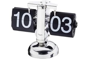 ‎EICHMÜLLER SINCE 1950 Eichmüller since 1950 Retro Flip Uhr - Tischuhr - Silber schwarz