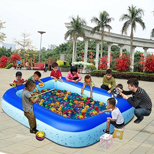 XIE PVC Children fishing Chi Jueming basin thickened Chi Bobo inflatable marine ball pool , 255*160*30cm