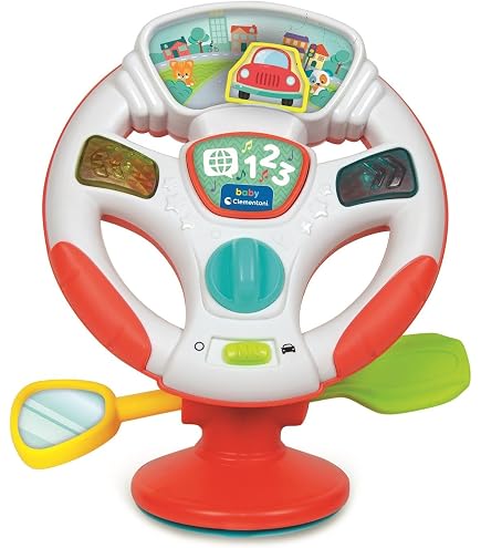 Clementoni Baby Fire Station - Piste à Culbutes Pour Enfants 18 Mois+ - Avec Voiture De Pompier - Jouet En Plastique Recyclé Fabriqué En Italie