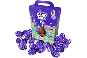 SOOLAR Cadburys Dairy Milk Easter Egg Hunt 317g- Easter Egg 2025- Chocolate Easter Eggs Gifts for Women,Men & Kids